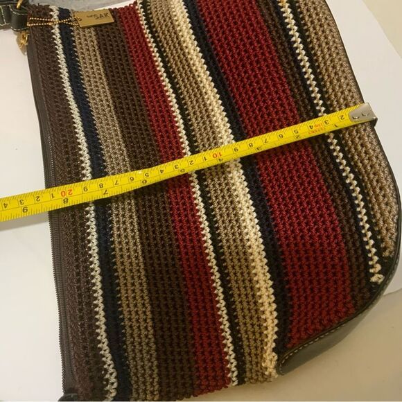 THE SAK Multi-Color Stripe Crochet Short Shoulder Handbag NWOT - Picture 11 of 11